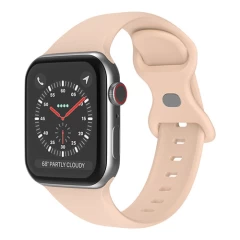 Curea Apple Watch 1/2/3/4/5/6/7/8/SE/Ultra - 42/44/45/49 MM Silicone Sport Loop Casey Studios, din Silicon Casey Studios - Wine Red Pink Sand 