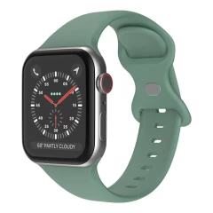 Curea Apple Watch 1/2/3/4/5/6/7/8/SE/Ultra - 42/44/45/49 MM Silicone Sport Loop Casey Studios, din Silicon Casey Studios - Wine Red Pine Green 