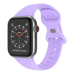 Curea Apple Watch 1/2/3/4/5/6/7/8/SE/Ultra - 42/44/45/49 MM Silicone Sport Loop Casey Studios, din Silicon Casey Studios - Wine Red Lillac 