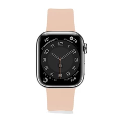 Curea Apple Watch 1/2/3/4/5/6/7/8/SE - 38/40/41 MM Silicone Sport Loop Casey Studios, din Silicon Casey Studios - Pink Sand Pink Sand
