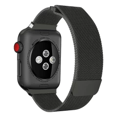 Curea Apple Watch 1/2/3/4/5/6/7/8/SE/Ultra - 42/44/45/49 MM Milanese Dual Loop Casey Studios, Metalica Casey Studios - Dark Gray Dark Gray