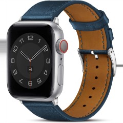Curea Apple Watch 1/2/3/4/5/6/7/8/SE - 38/40/41 MM Premium din Piele Naturala Casey Studios Casey Studios - Albastru