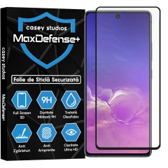 Folie Sticla CASEY STUDIOS pentru Samsung Galaxy S10E, Full Glue, Duritate Militara, Ultra HD, Protectie Profesionala Ecran 3D, Anti Zgarieturi, Anti Amprente, Anti Socuri, Margini Negre