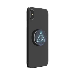 Suport pentru telefon - Popsockets PopGrip - Glitter Deathly Hallows - Negru Negru